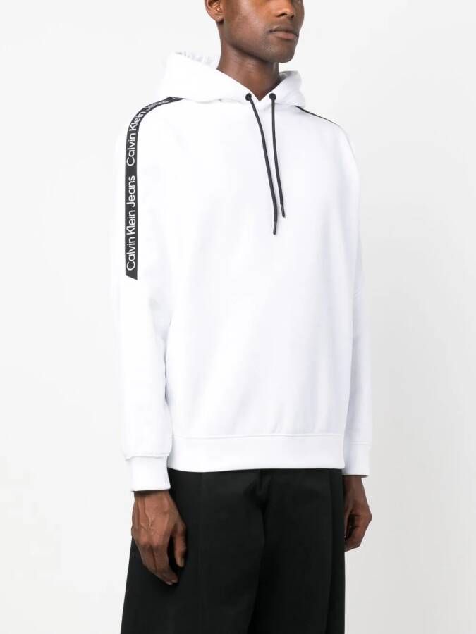 Calvin Klein Hoodie met logoband Wit