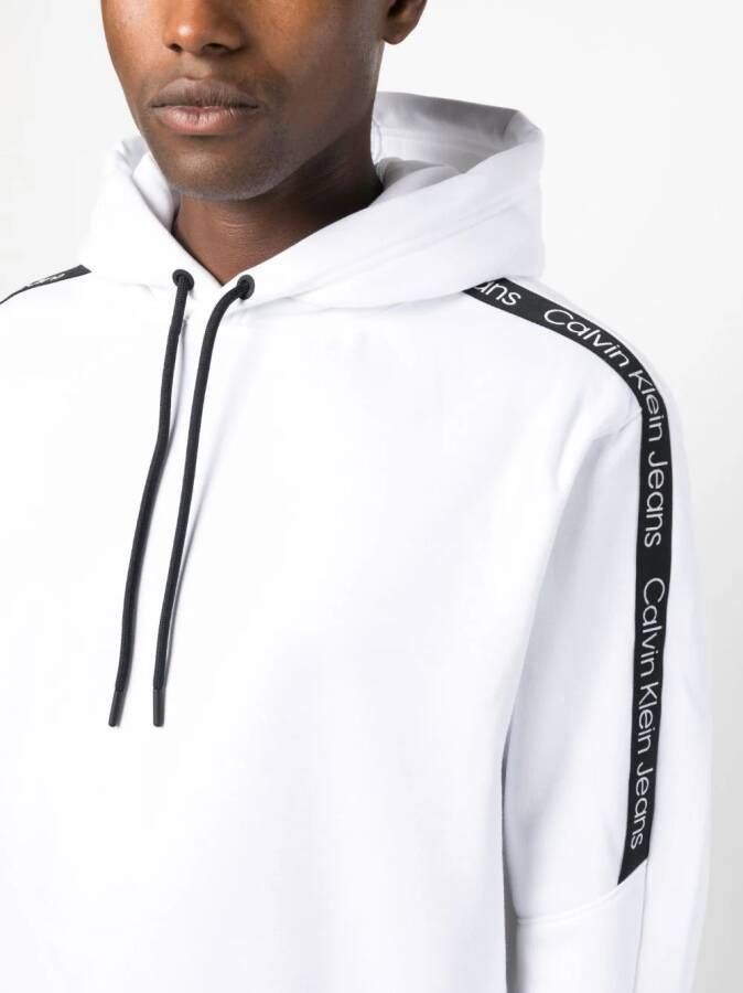 Calvin Klein Hoodie met logoband Wit