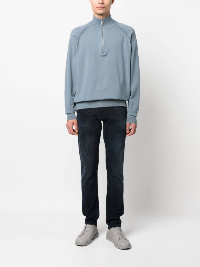 Calvin Klein Trui met rits Blauw