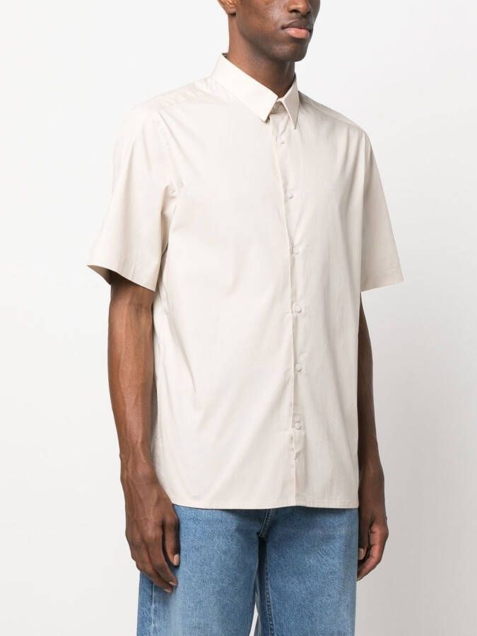 Calvin Klein Overhemd met korte mouwen Beige