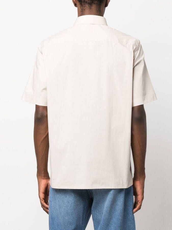 Calvin Klein Overhemd met korte mouwen Beige