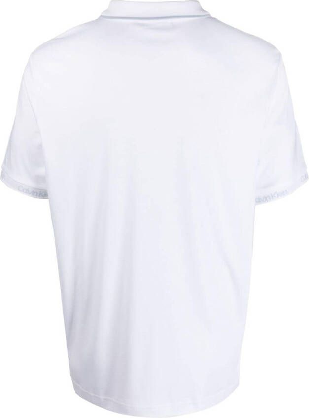 Calvin Klein Poloshirt met geborduurd logo Wit