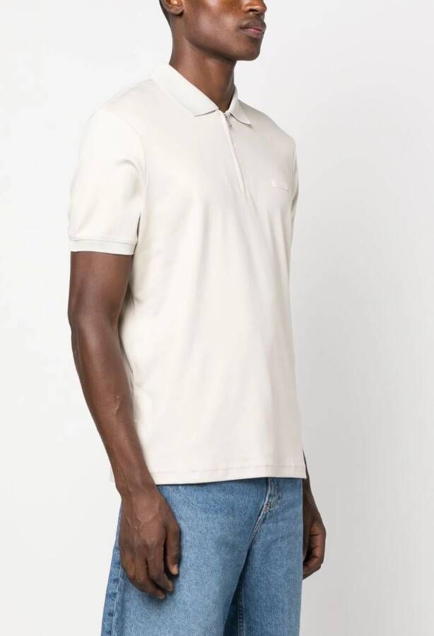 Calvin Klein Poloshirt met logopatch Beige