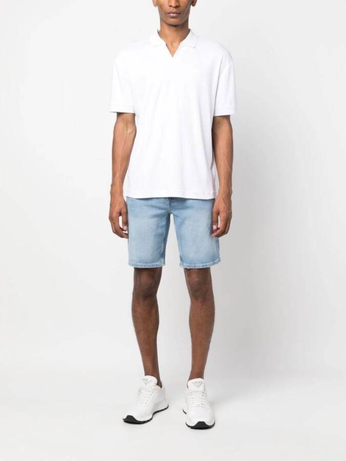 Calvin Klein Poloshirt met logopatch Wit