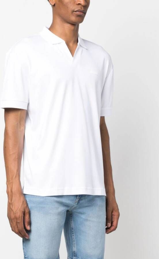 Calvin Klein Poloshirt met logopatch Wit