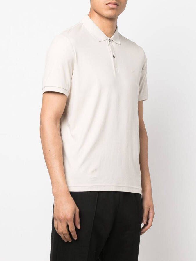 Calvin Klein Poloshirt met logoprint Beige