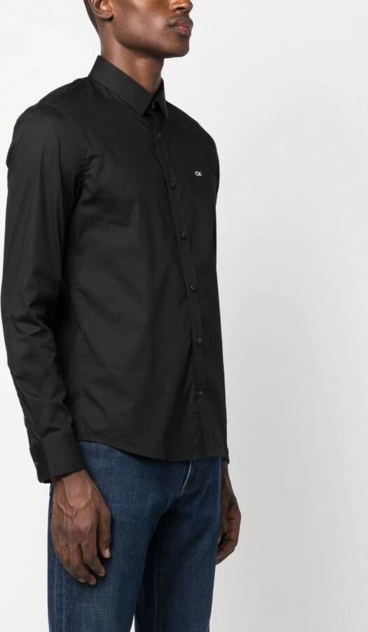 Calvin Klein Overhemd met geborduurd logo Zwart