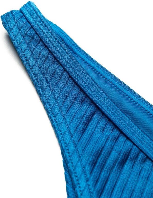 Calvin Klein Bikinislip met geribbeld detail Blauw