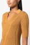 Calvin Klein Ribgebreide jurk Oranje - Thumbnail 5