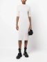 Calvin Klein Ribgebreide midi-jurk Grijs - Thumbnail 2