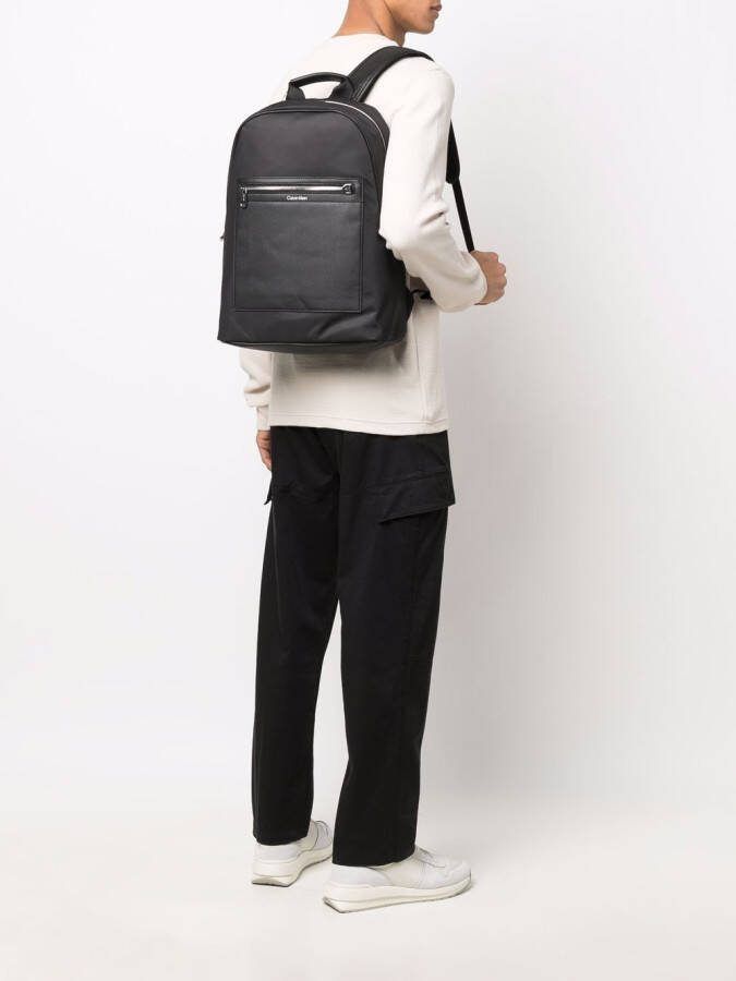 Calvin Klein Rugzak met logo-reliëf Zwart