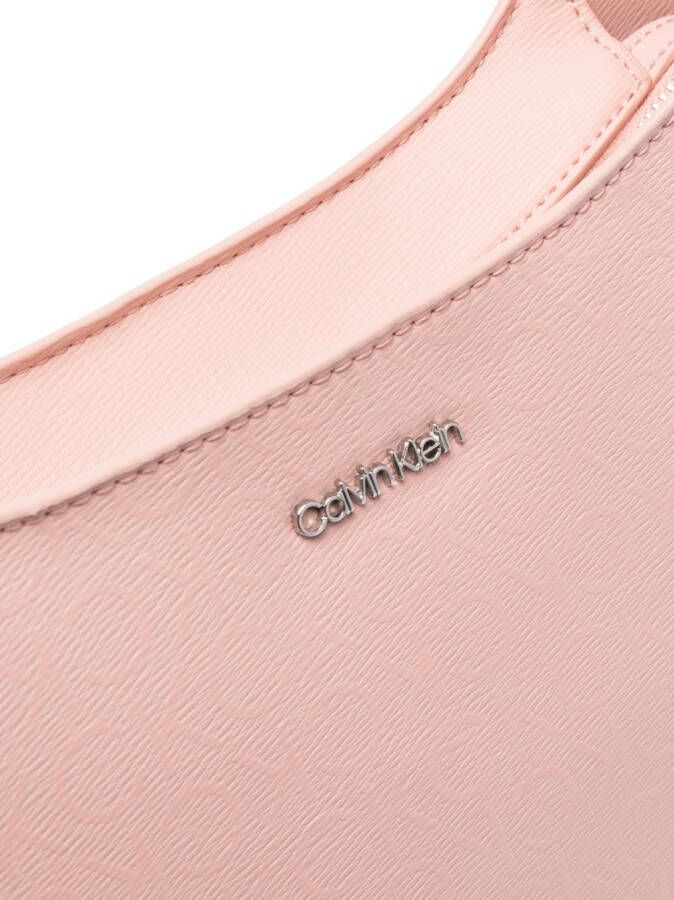 Calvin Klein Schoudertas met logo-reliëf Roze