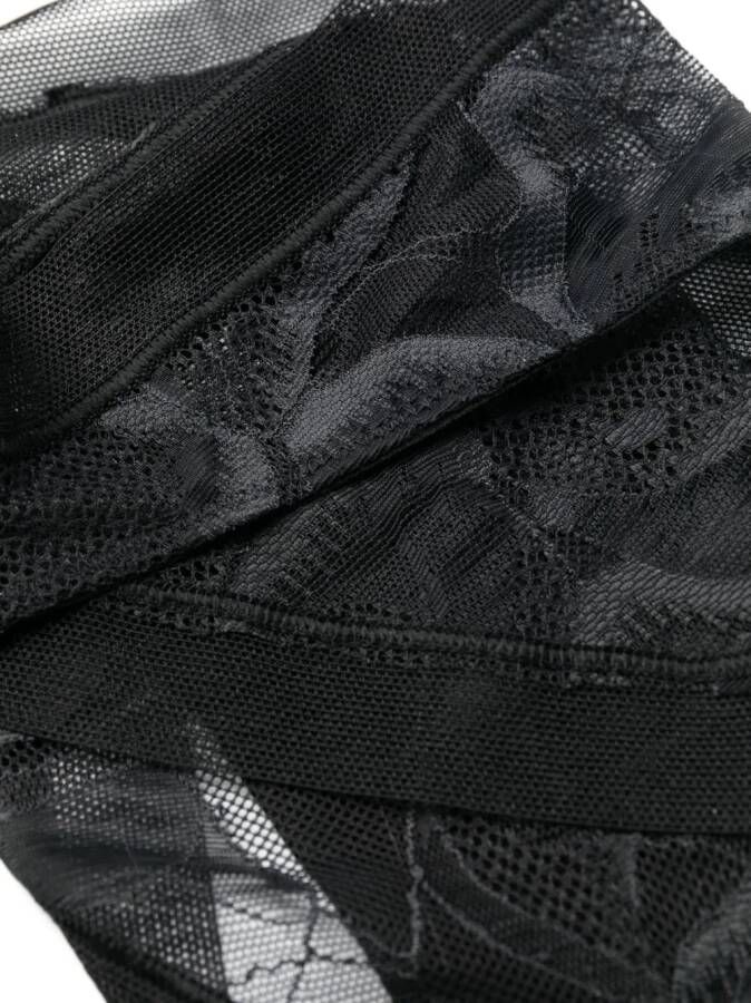 Calvin Klein Semi-doorzichtige slip Zwart