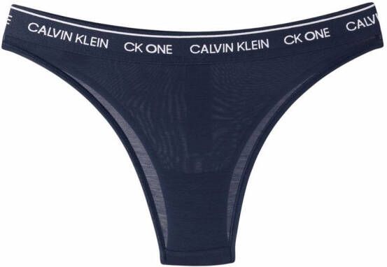 Calvin Klein String met logoband Blauw