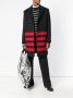 Calvin Klein stripe detail single-breasted coat Zwart - Thumbnail 2