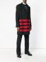 Calvin Klein stripe detail single-breasted coat Zwart - Thumbnail 3
