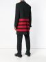 Calvin Klein stripe detail single-breasted coat Zwart - Thumbnail 4