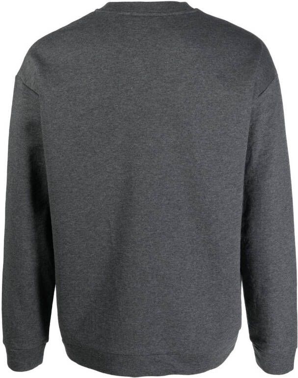 Calvin Klein Sweater met geborduurd logo Grijs