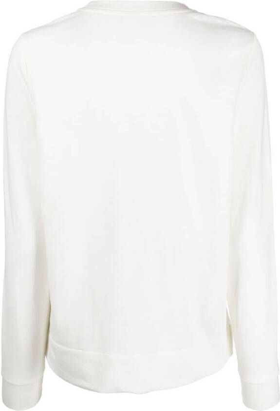 Calvin Klein Sweater met geborduurd logo Beige