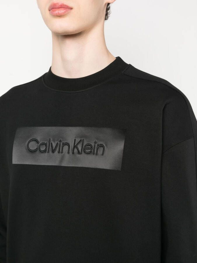 Calvin Klein T-shirt met geborduurd logo Zwart