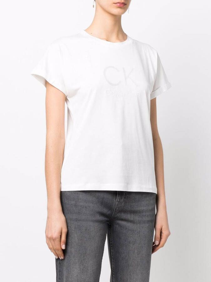 Calvin Klein T-shirt met logoprint Wit