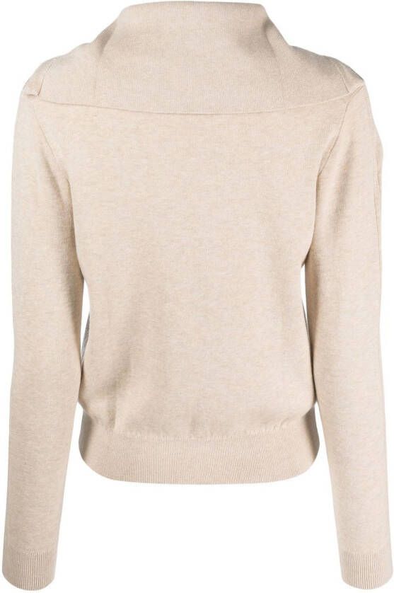 Calvin Klein Trui met geborduurd logo Beige
