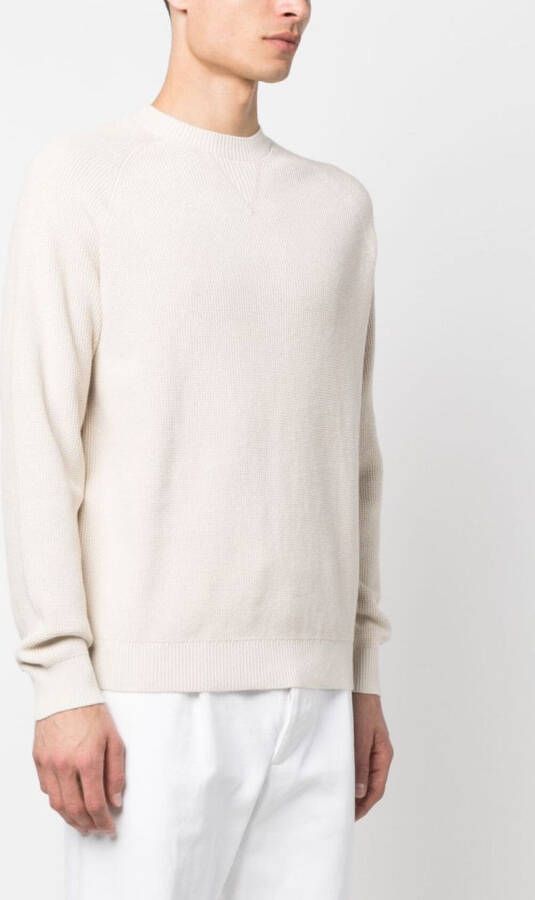 Calvin Klein Trui met logopatch Beige
