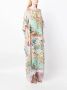Camilla Zijden kaftan Blauw - Thumbnail 3