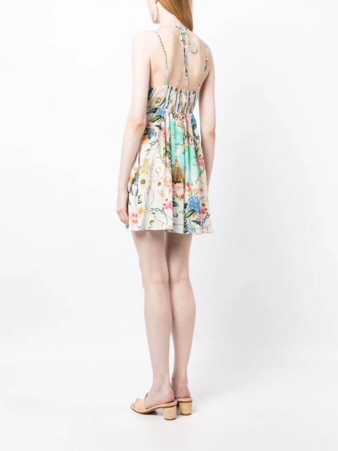 Camilla Zijden mini-jurk Veelkleurig