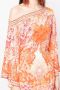 Camilla Asymmetrische jurk Oranje - Thumbnail 5