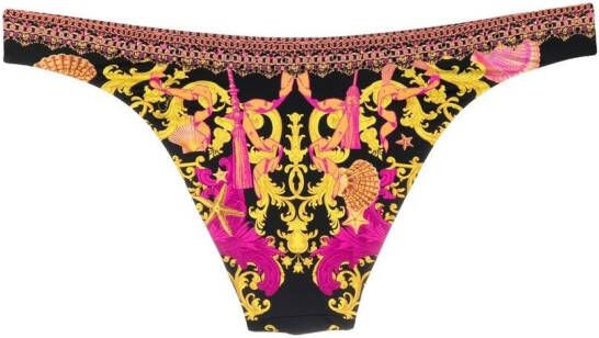 Camilla Bikinislip met barokprint Geel