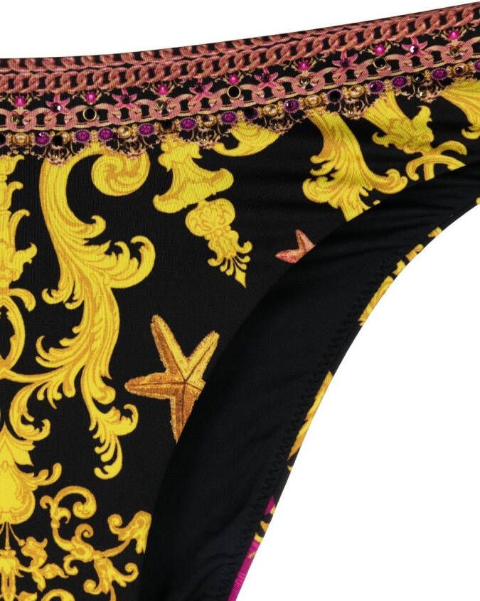 Camilla Bikinislip met barokprint Geel