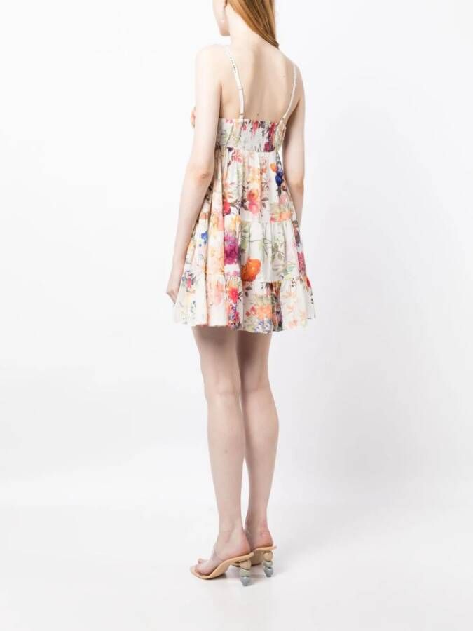 Camilla Zijden mini-jurk Veelkleurig