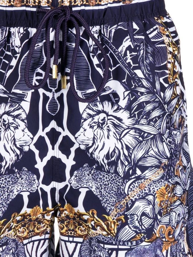 Camilla Shorts met grafische print Blauw