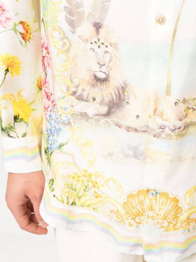 Camilla Overhemd met grafische print Roze