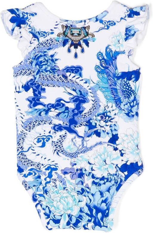 Camilla Mouwloze body Blauw