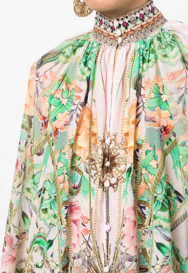 Camilla Button-up blouse Roze