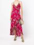 Camilla Maxi-jurk met bloemenprint Roze - Thumbnail 2
