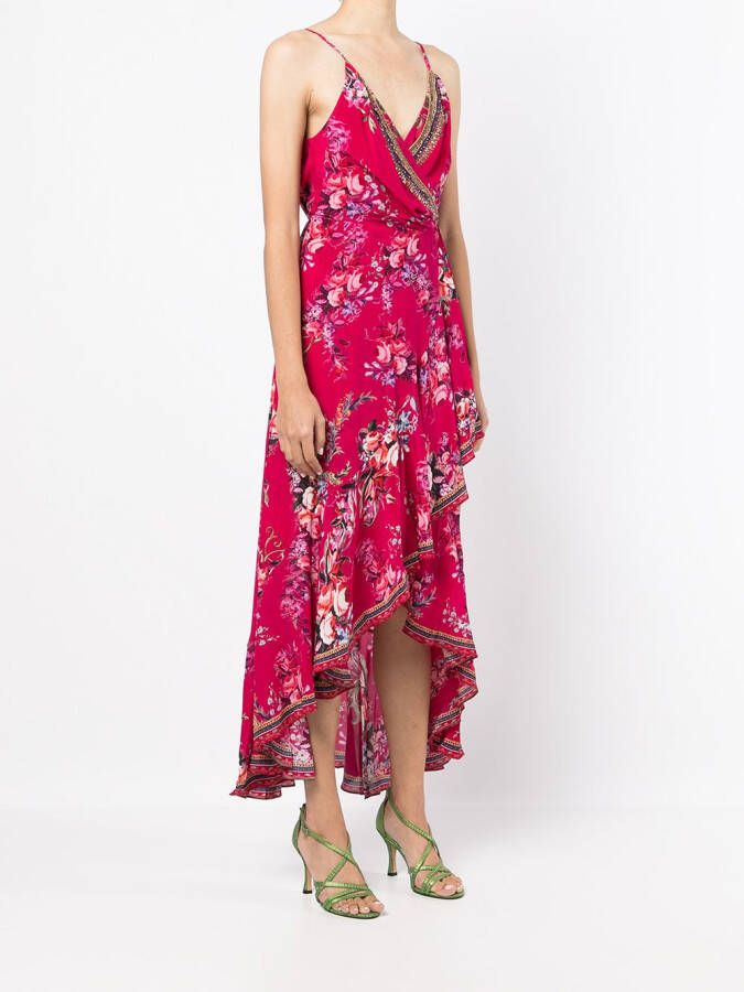 Camilla Maxi-jurk met bloemenprint Roze