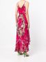 Camilla Maxi-jurk met bloemenprint Roze - Thumbnail 4