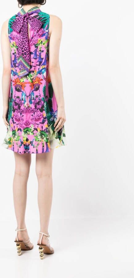 Camilla Midi-jurk met bloemenprint Roze