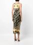 Camilla Midi-jurk met grafische print Zwart - Thumbnail 4