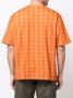 Camper Geruit T-shirt Oranje - Thumbnail 5