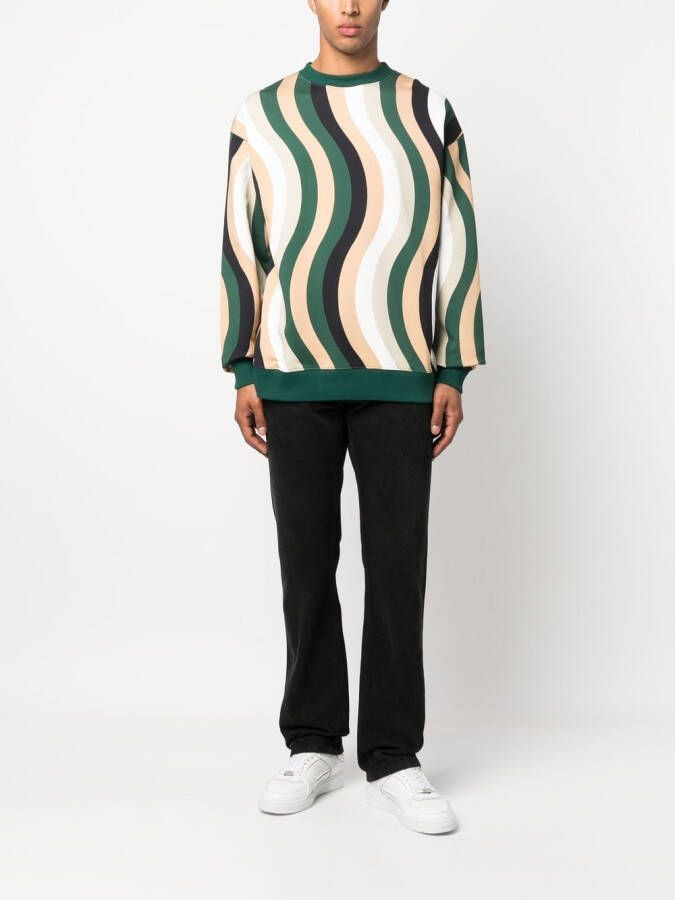 Camper Sweater met golvend patroon Wit