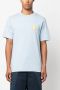Camper T-shirt met bloe print Blauw - Thumbnail 4