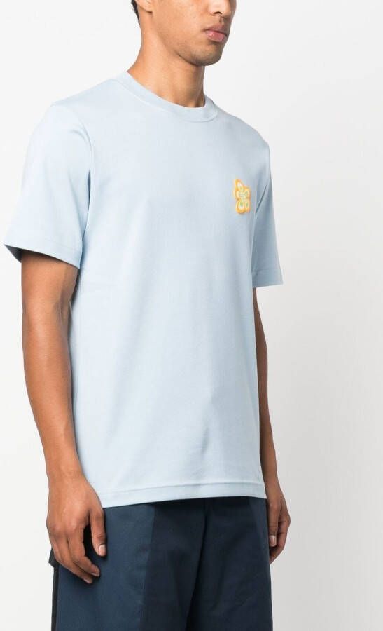 Camper T-shirt met bloemenprint Blauw