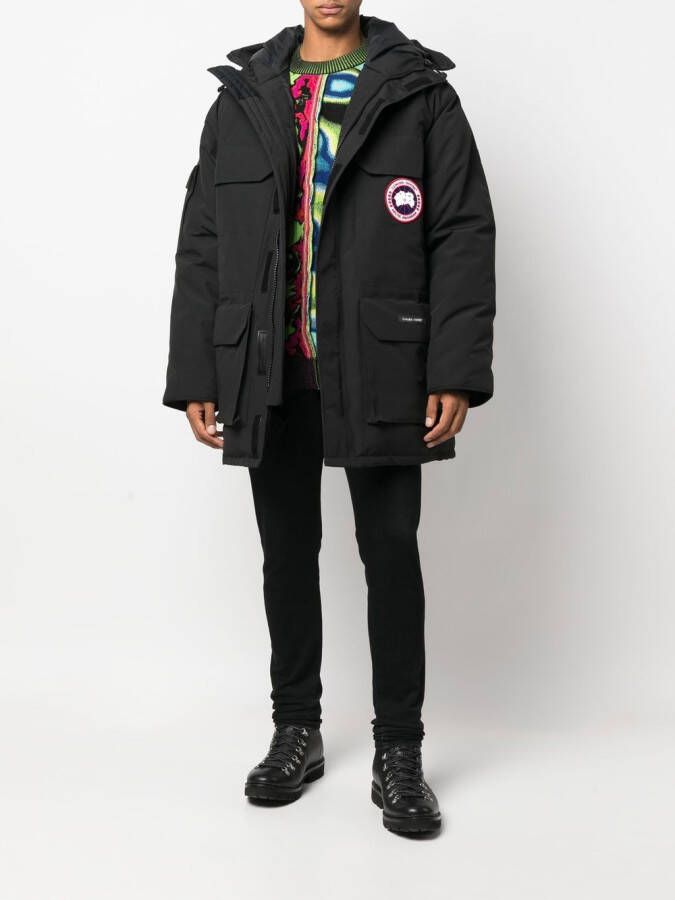 Canada Goose Donsjack met capuchon Zwart