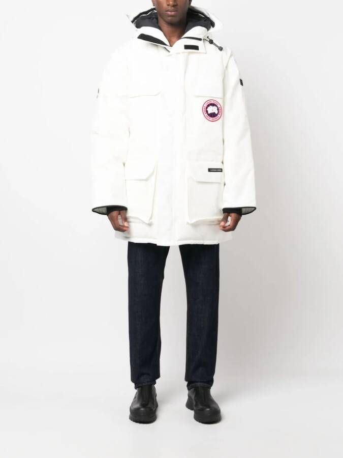 Canada Goose Expedition parka met capuchon Wit