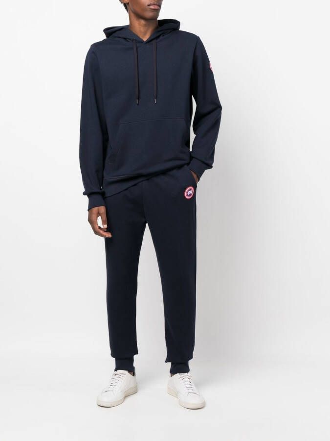 Canada Goose Hoodie met logopatch Blauw