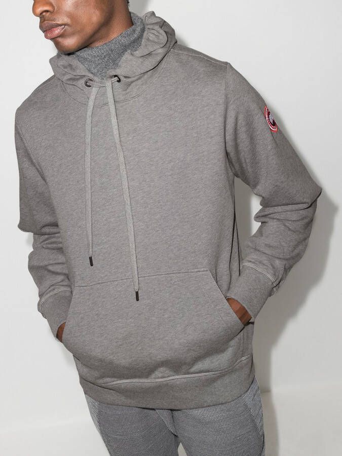Canada Goose Hoodie met logopatch Grijs